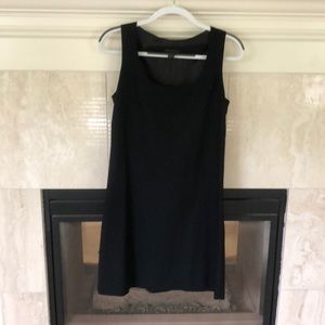 Sleeveless black lightweight lined dress